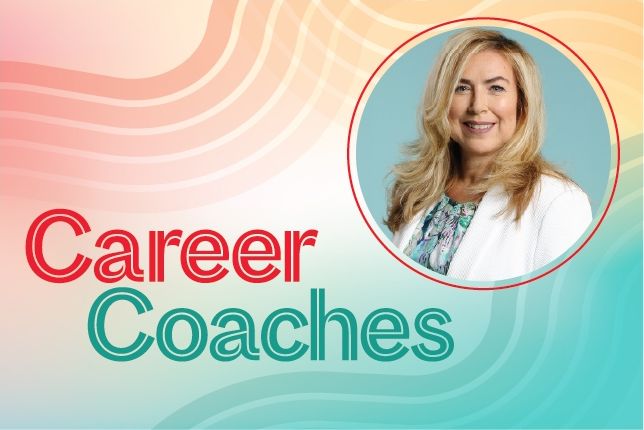 Words career coaches with headshot of tania chomyk
